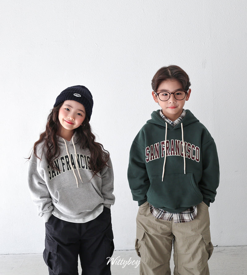 Witty Boy - Korean Children Fashion - #childrensboutique - San Francisco Hoodie