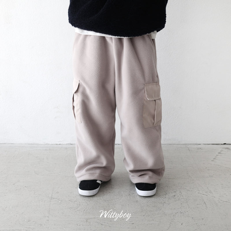 Witty Boy - Korean Children Fashion - #designkidswear - Teddy Fleece Cargo Pants