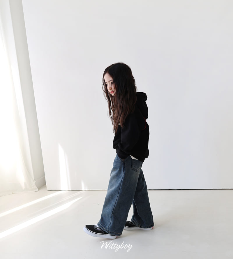 Witty Boy - Korean Children Fashion - #designkidswear - Winter Old School Denim Pants - 12