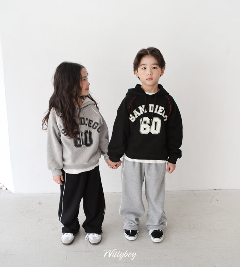 Witty Boy - Korean Children Fashion - #designkidswear - Line Fleece Pants - 9
