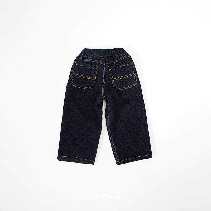 Witty Boy - Korean Children Fashion - #designkidswear - Rich Velour Denim Pants - 12