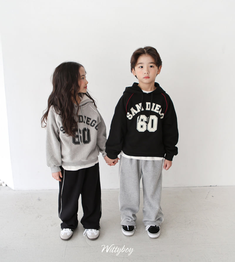 Witty Boy - Korean Children Fashion - #fashionkids - Sandy Hoodie Tee - 12