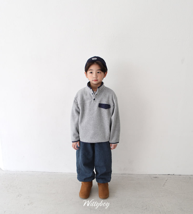 Witty Boy - Korean Children Fashion - #fashionkids - Camp Fleece Anorak - 8