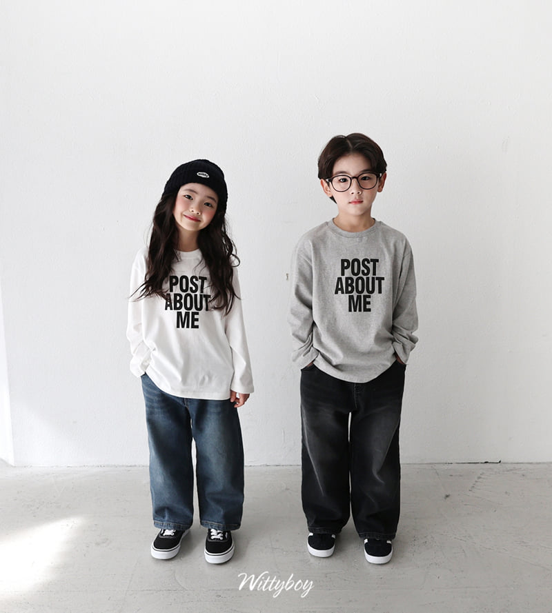 Witty Boy - Korean Children Fashion - #fashionkids - Signature Span Bonding Denim Pants - 3