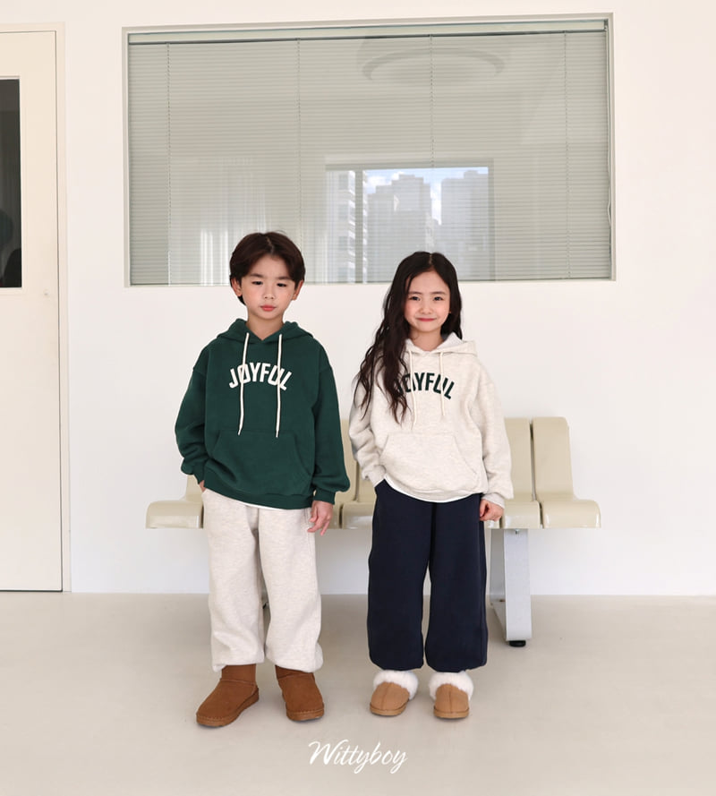 Witty Boy - Korean Children Fashion - #kidsshorts - Mono Fleece Jogger Pants - 8