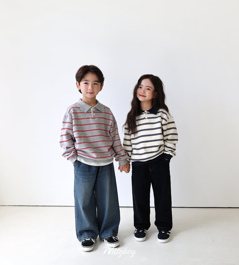 Witty Boy - Korean Children Fashion - #kidsshorts - Cozy Collar Sweatshirt - 3