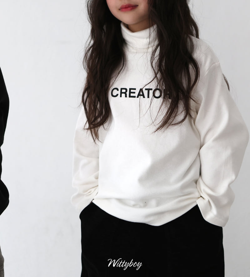 Witty Boy - Korean Children Fashion - #kidsshorts - Creator Turtleneck Tee - 6