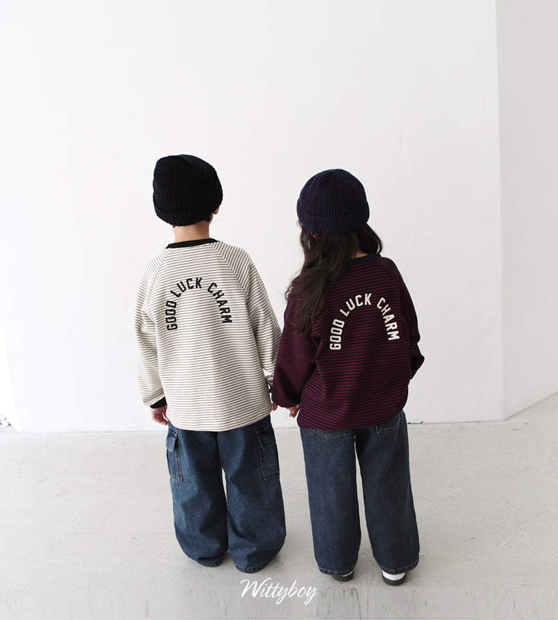Witty Boy - Korean Children Fashion - #kidsshorts - Good Luck Peach ST Tee - 10