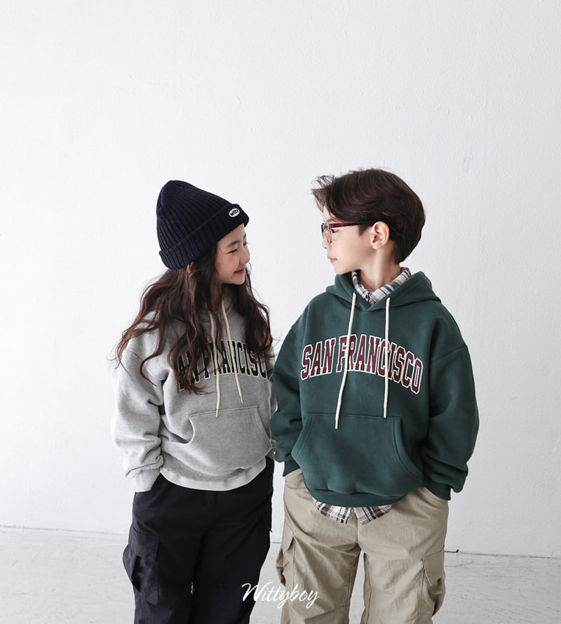 Witty Boy - Korean Children Fashion - #kidsshorts - San Francisco Hoodie - 5