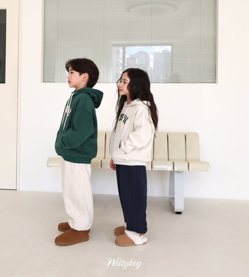 Witty Boy - Korean Children Fashion - #kidsstore - Mono Fleece Jogger Pants - 9