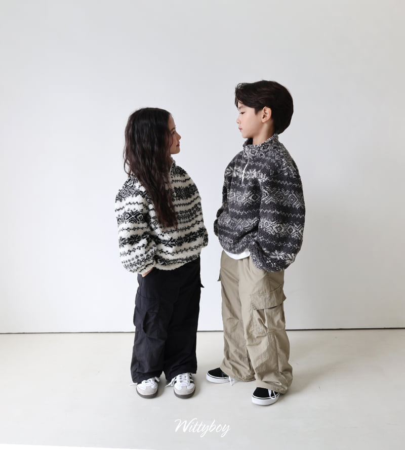 Witty Boy - Korean Children Fashion - #kidsstore - Sierra Fleece Cargo Pants - 8