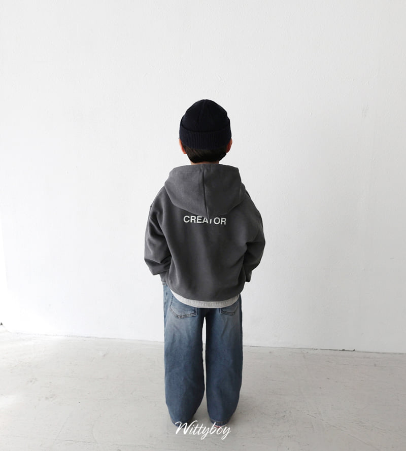 Witty Boy - Korean Children Fashion - #kidsshorts - Creator Hoodie - 4