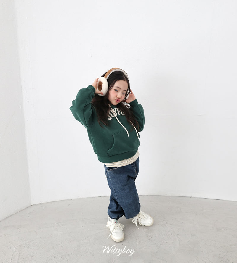 Witty Boy - Korean Children Fashion - #kidsstore - Wannabe Bonding Denim Jogger Pants - 10