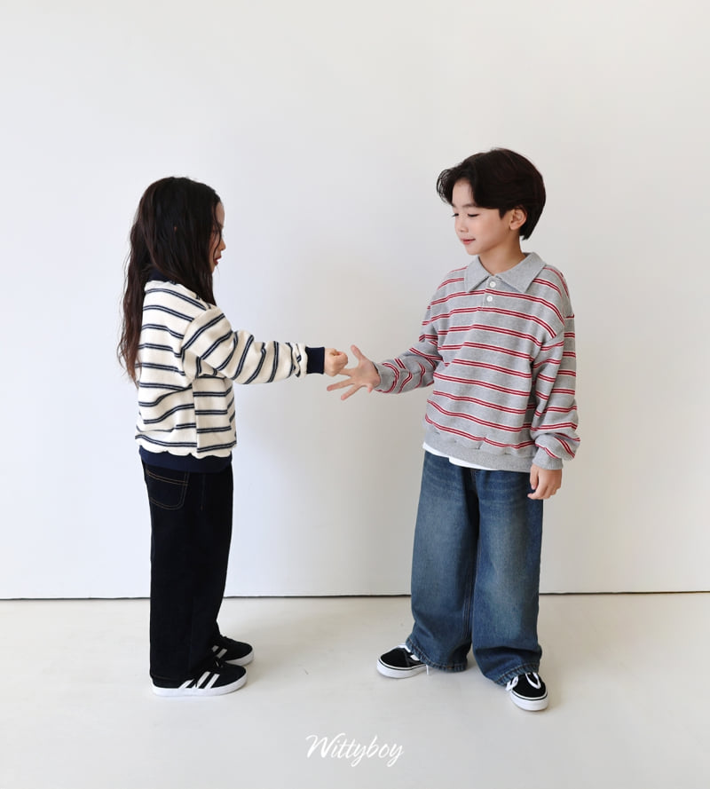 Witty Boy - Korean Children Fashion - #kidzfashiontrend - Cozy Collar Sweatshirt - 5