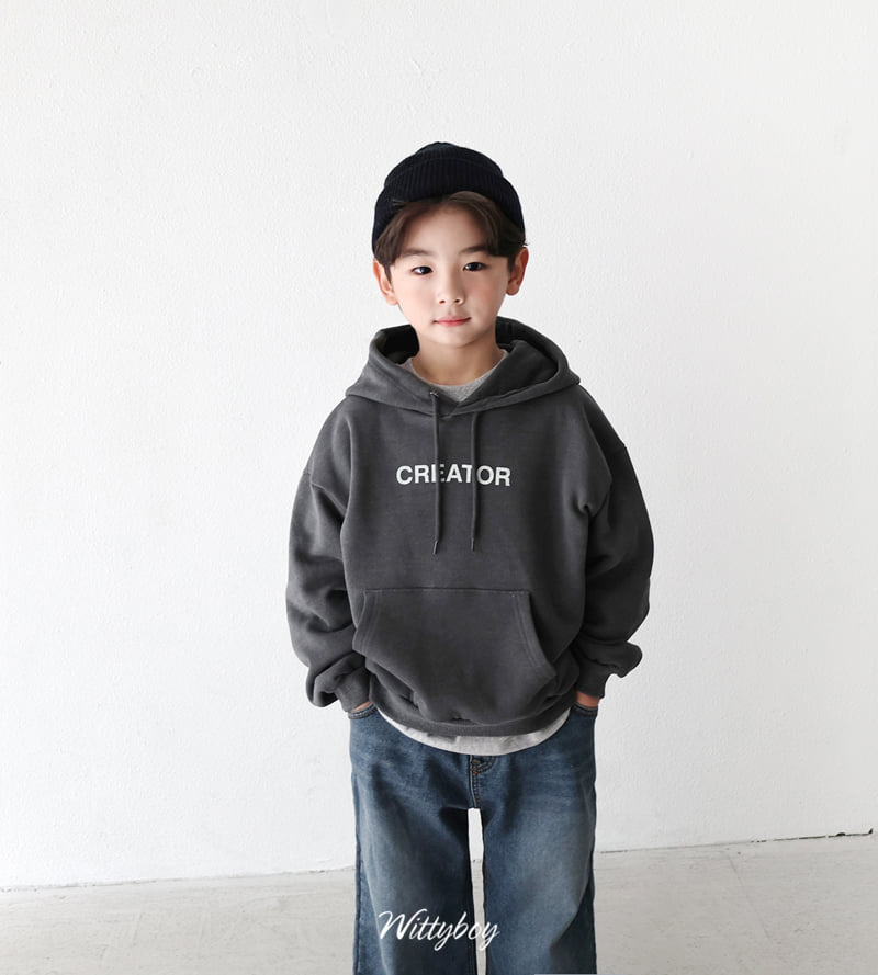 Witty Boy - Korean Children Fashion - #kidzfashiontrend - Creator Hoodie - 5