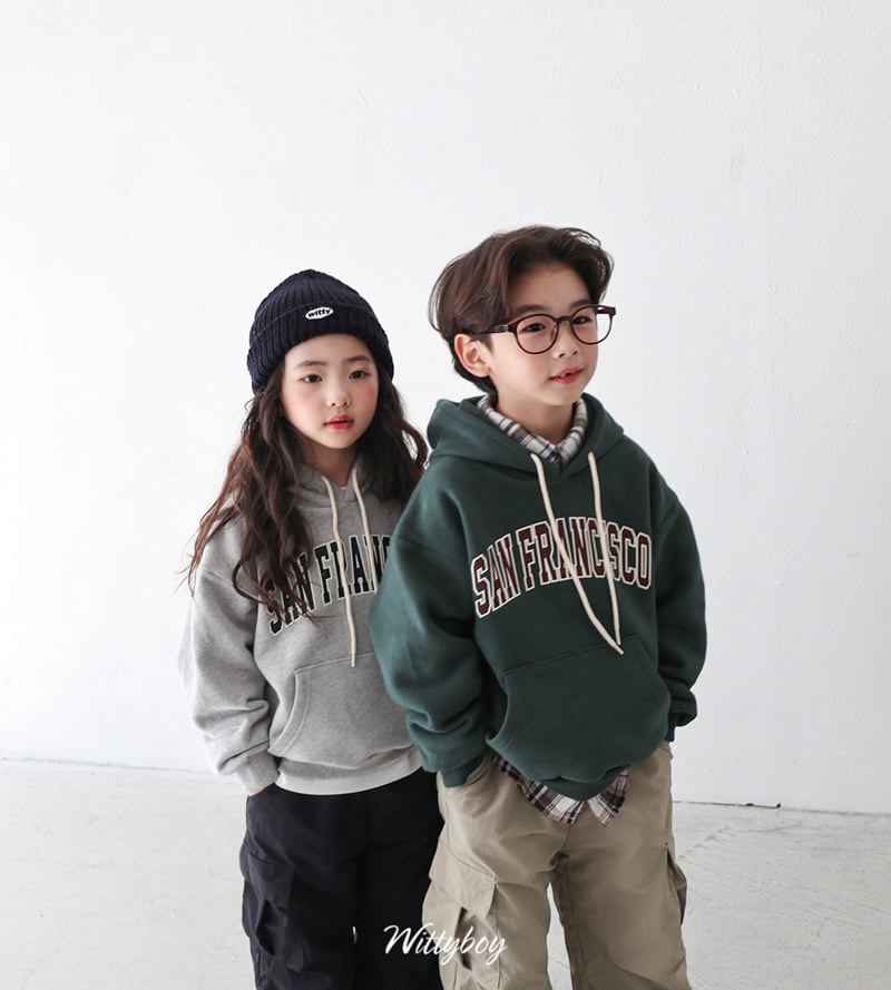 Witty Boy - Korean Children Fashion - #kidzfashiontrend - San Francisco Hoodie - 7