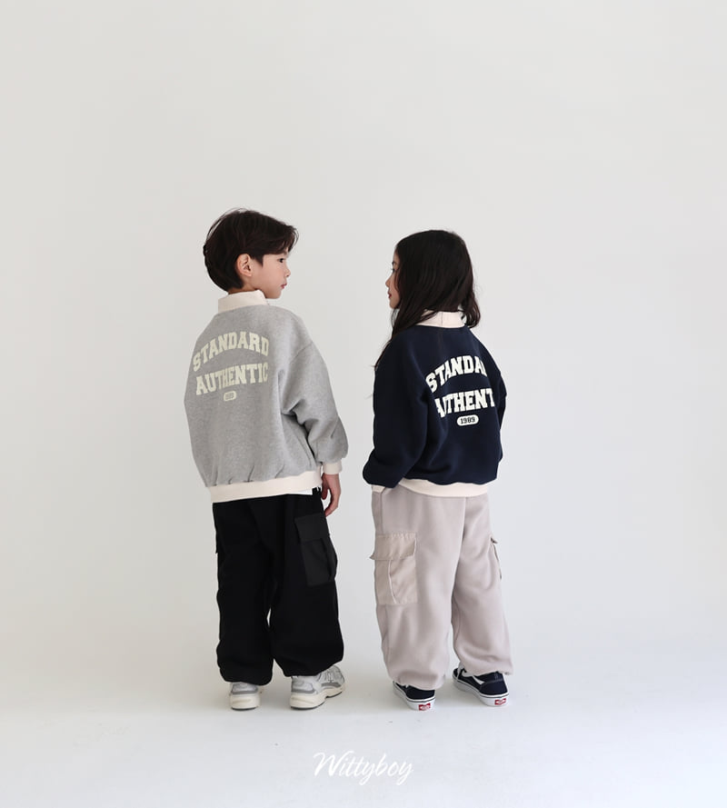 Witty Boy - Korean Children Fashion - #littlefashionista - Teddy Fleece Cargo Pants - 8