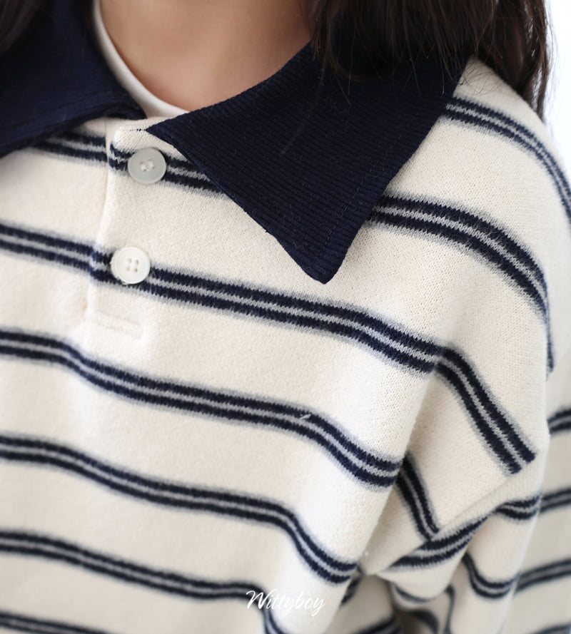 Witty Boy - Korean Children Fashion - #littlefashionista - Cozy Collar Sweatshirt - 7
