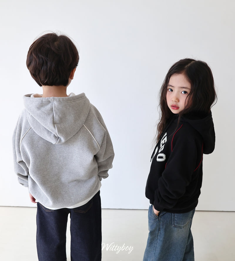 Witty Boy - Korean Children Fashion - #littlefashionista - Sandy Hoodie Tee - 3