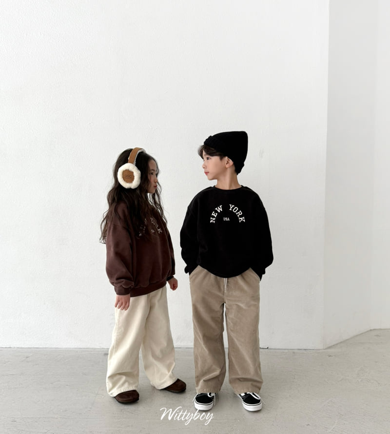 Witty Boy - Korean Children Fashion - #littlefashionista - Creamy Corduroy Pants - 5