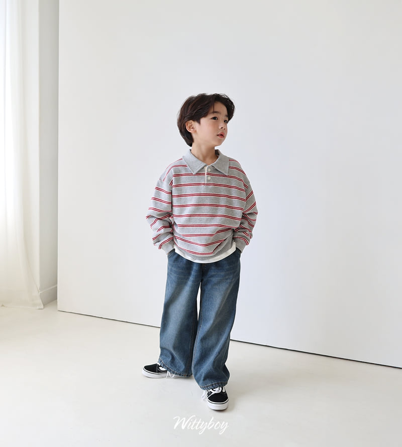 Witty Boy - Korean Children Fashion - #magicofchildhood - Cozy Collar Sweatshirt - 8