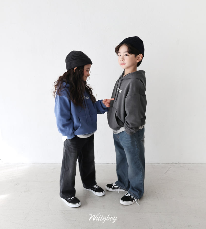 Witty Boy - Korean Children Fashion - #magicofchildhood - Signature Span Bonding Denim Pants - 9