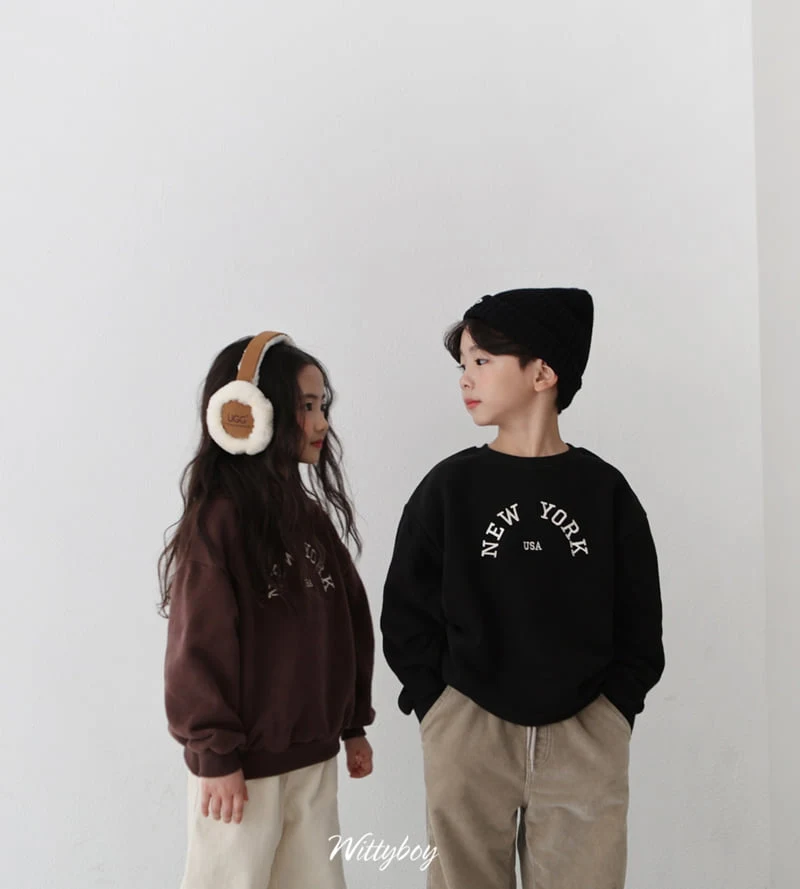 Witty Boy - Korean Children Fashion - #magicofchildhood - New York Sweatshirt - 5