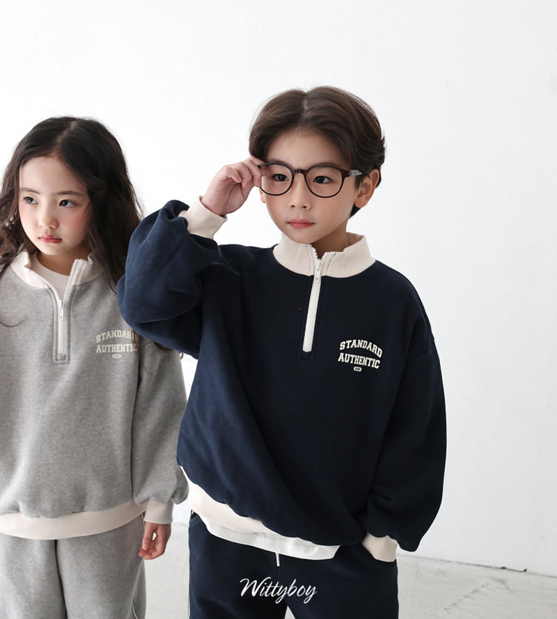 Witty Boy - Korean Children Fashion - #magicofchildhood - Stand Fleece Anorak