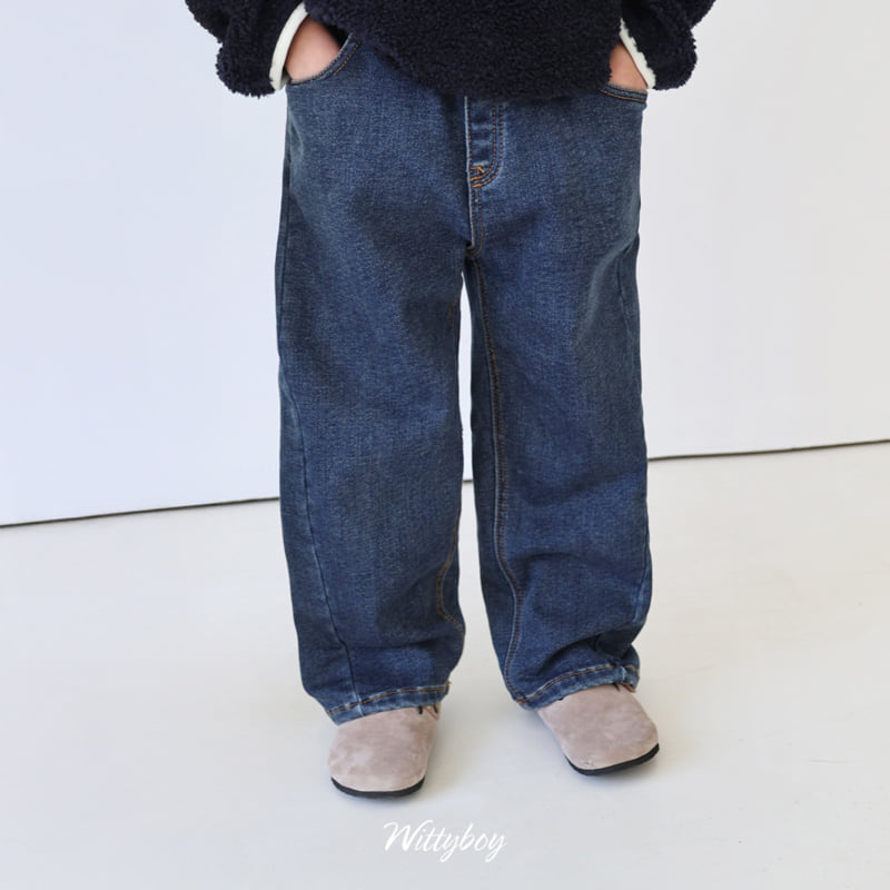 Witty Boy - Korean Children Fashion - #minifashionista - Snow Span Denim Pants