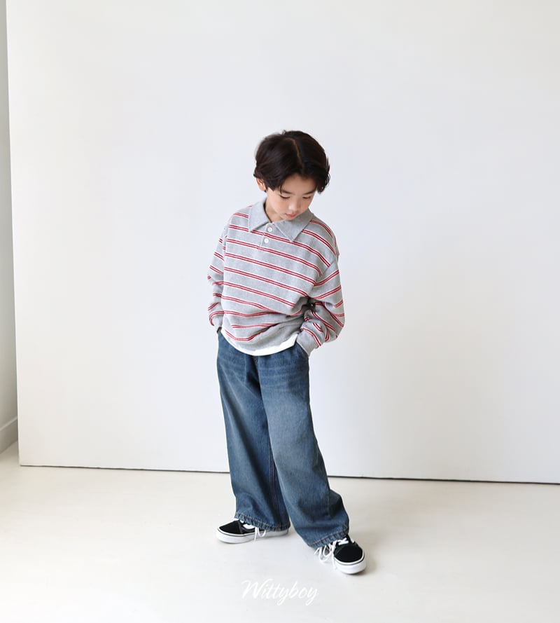 Witty Boy - Korean Children Fashion - #minifashionista - Cozy Collar Sweatshirt - 9