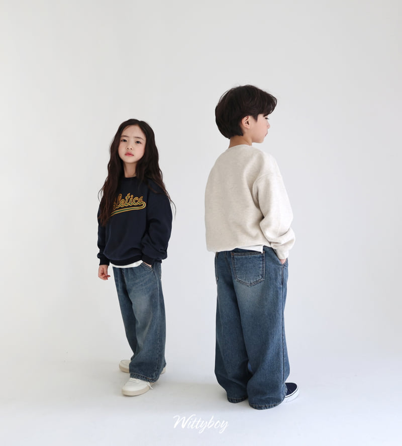 Witty Boy - Korean Children Fashion - #minifashionista - Winter Old School Denim Pants - 7