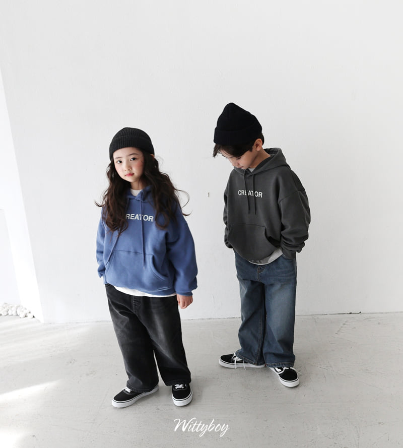 Witty Boy - Korean Children Fashion - #minifashionista - Creator Hoodie - 9