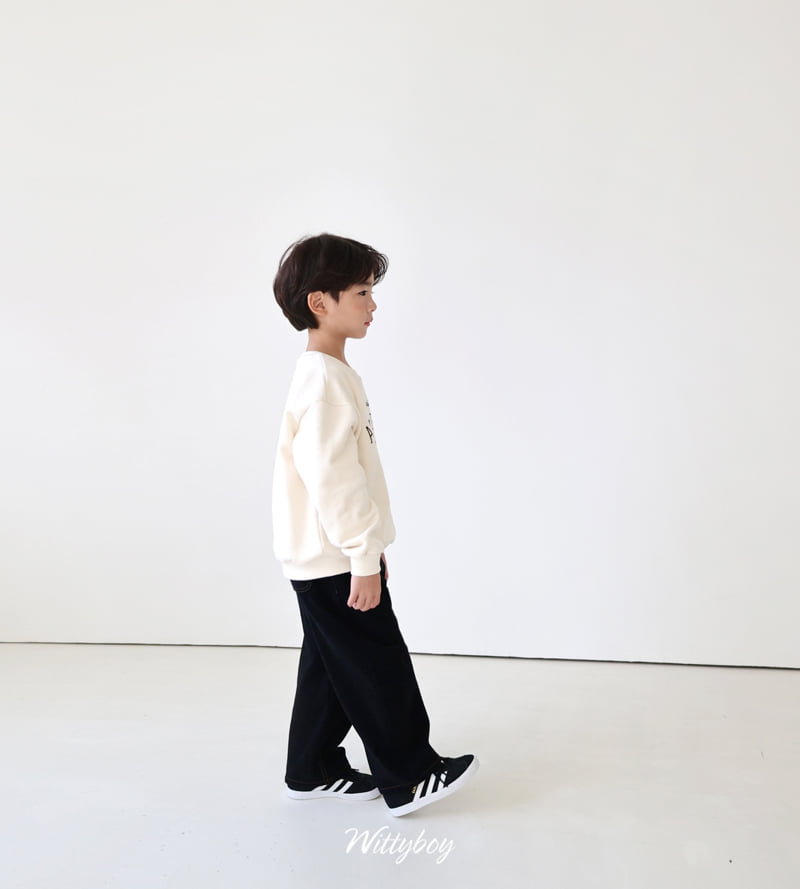 Witty Boy - Korean Children Fashion - #minifashionista - Rich Velour Denim Pants - 5