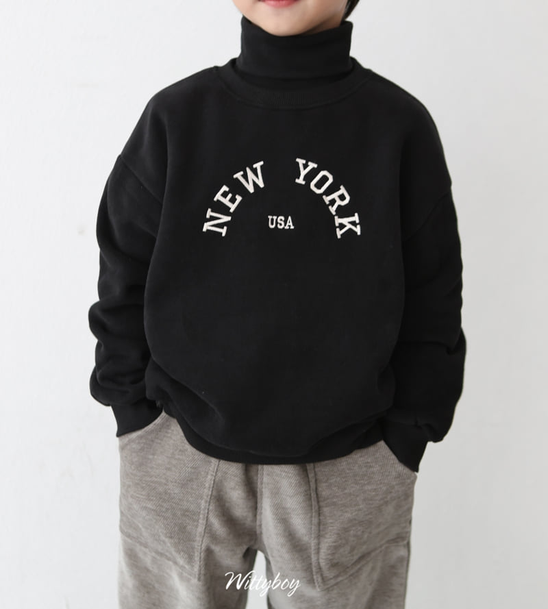 Witty Boy - Korean Children Fashion - #prettylittlegirls - New York Sweatshirt - 7