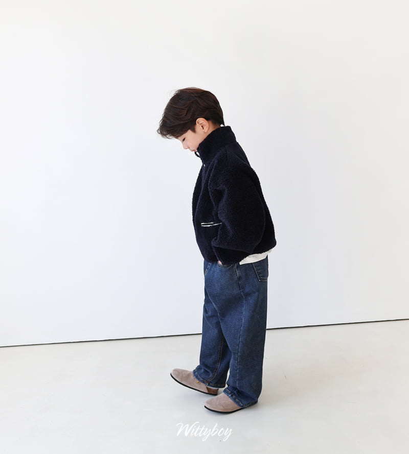 Witty Boy - Korean Children Fashion - #stylishchildhood - Snow Span Denim Pants - 5
