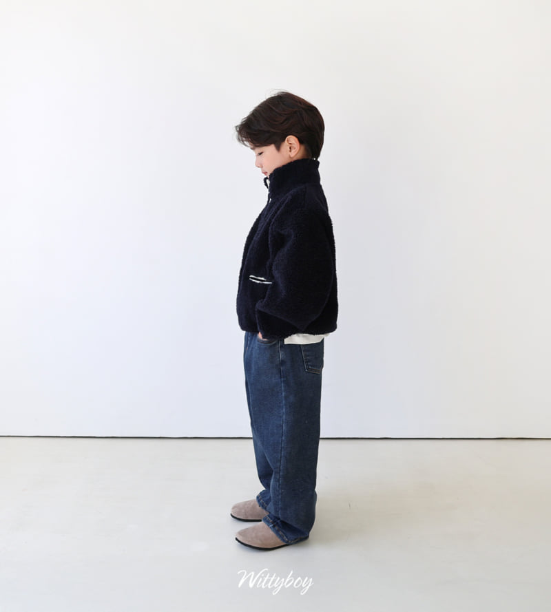 Witty Boy - Korean Children Fashion - #todddlerfashion - Snow Span Denim Pants - 3
