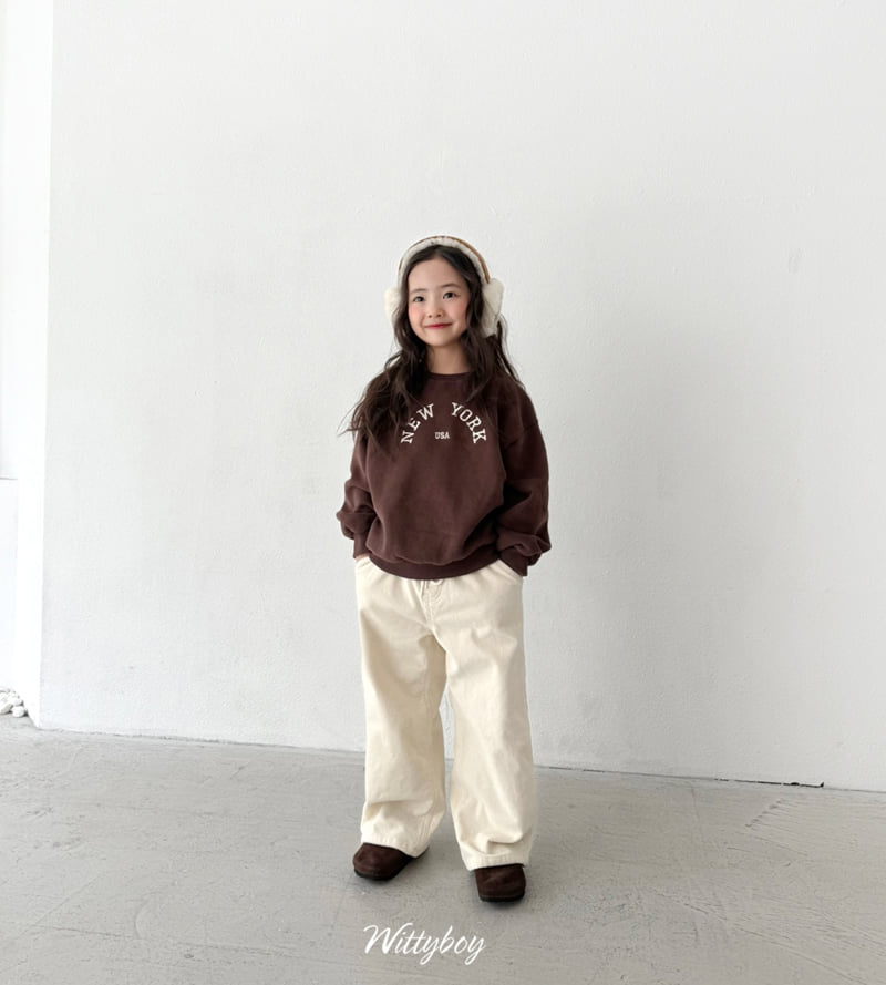 Witty Boy - Korean Children Fashion - #todddlerfashion - Creamy Corduroy Pants - 9