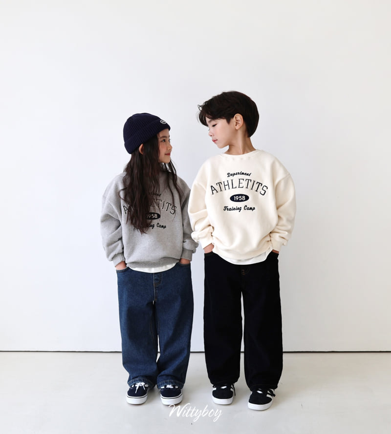 Witty Boy - Korean Children Fashion - #todddlerfashion - Rich Velour Denim Pants - 7