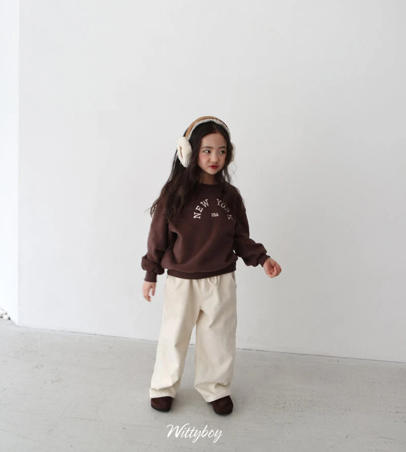 Witty Boy - Korean Children Fashion - #toddlerclothing - Creamy Corduroy Pants - 10