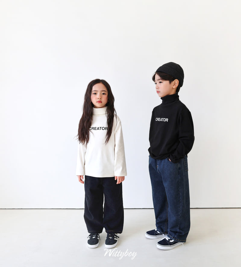 Witty Boy - Korean Children Fashion - #toddlerclothing - Rich Velour Denim Pants - 8
