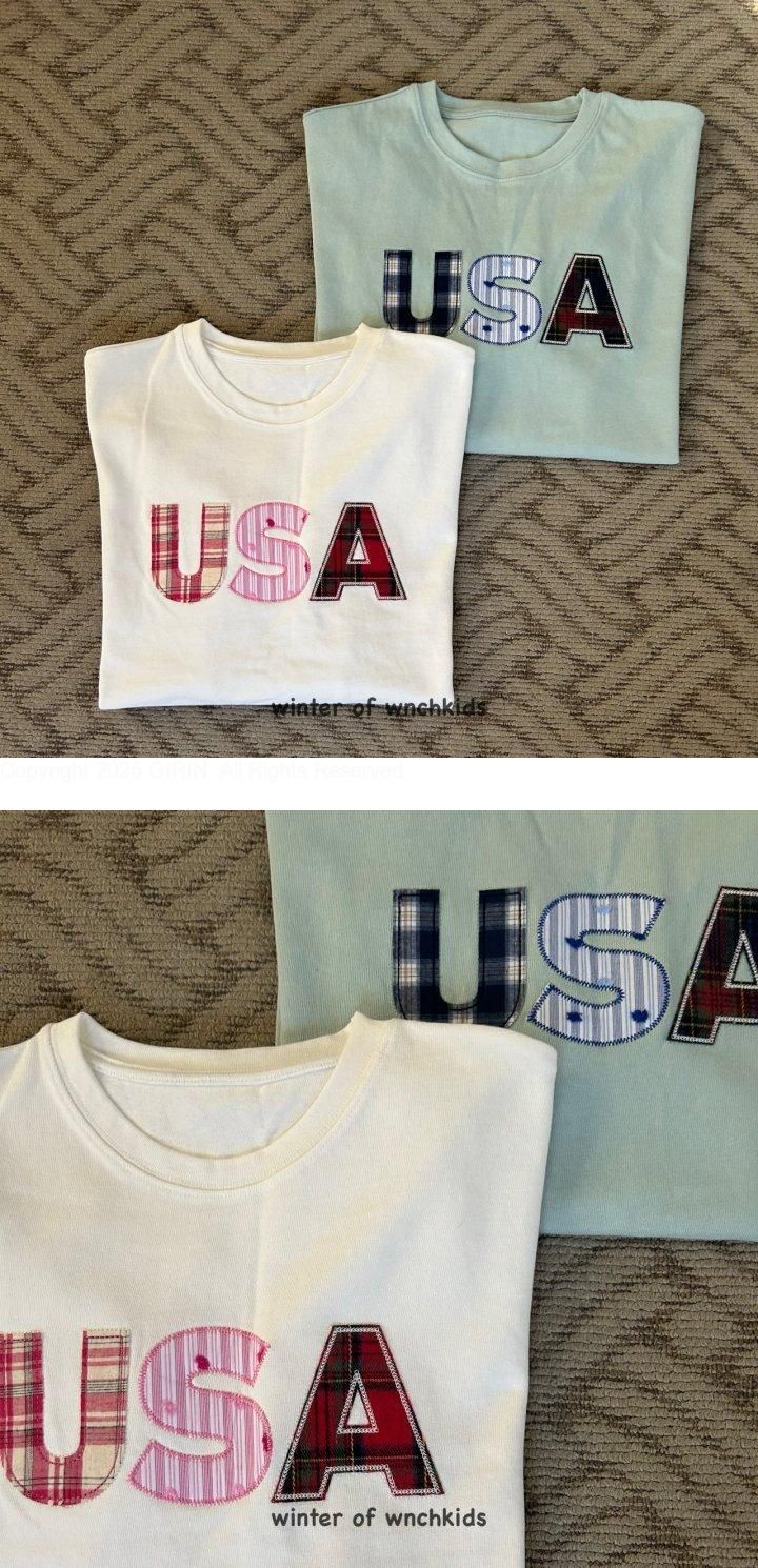 Wnch Kids - Korean Women Fashion - #womensfashion - USA Tee (Adult)