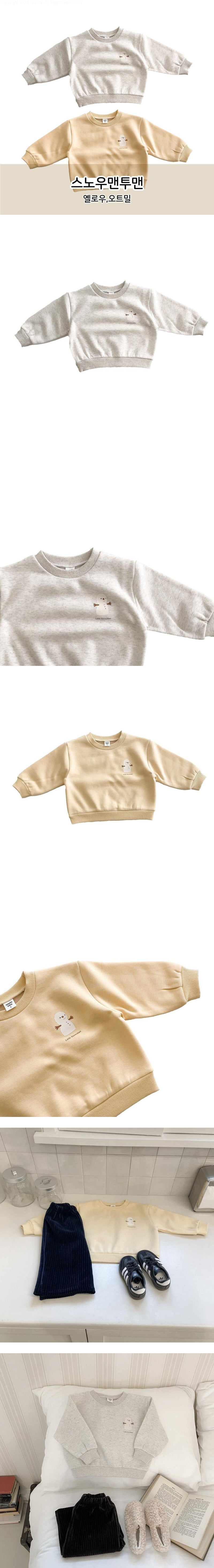 Woodie - Korean Children Fashion - #littlefashionista - Snow Sweatshirt - 2