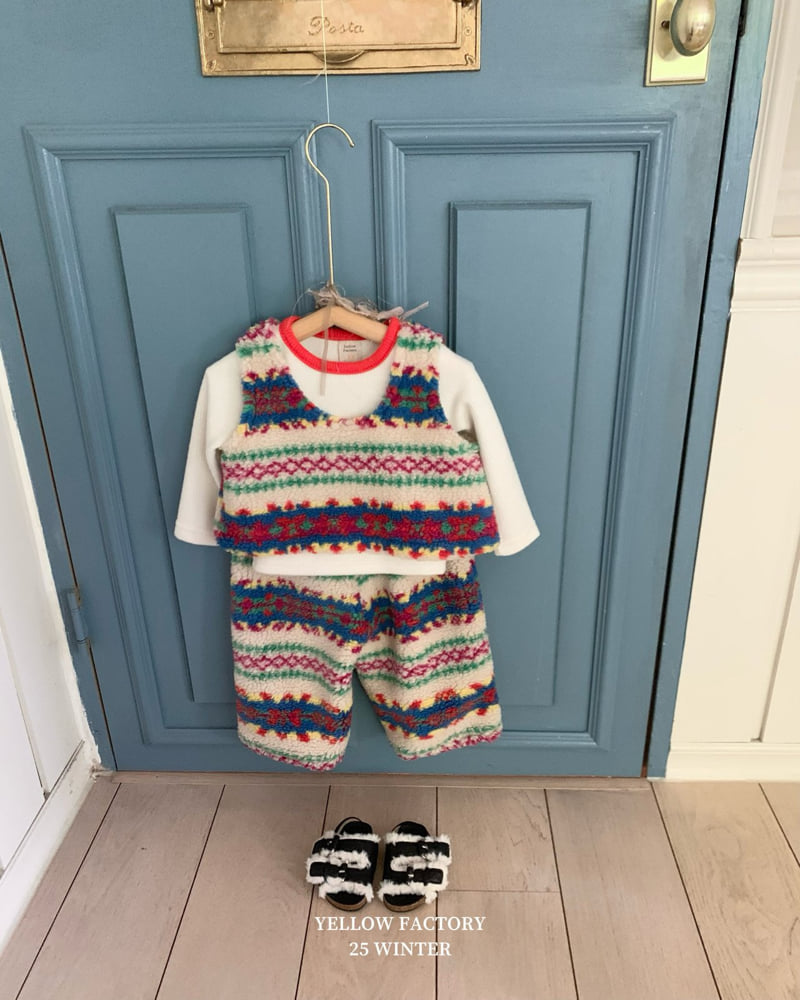 Yellow Factory - Korean Children Fashion - #kidsshorts - Cremy Vest - 4
