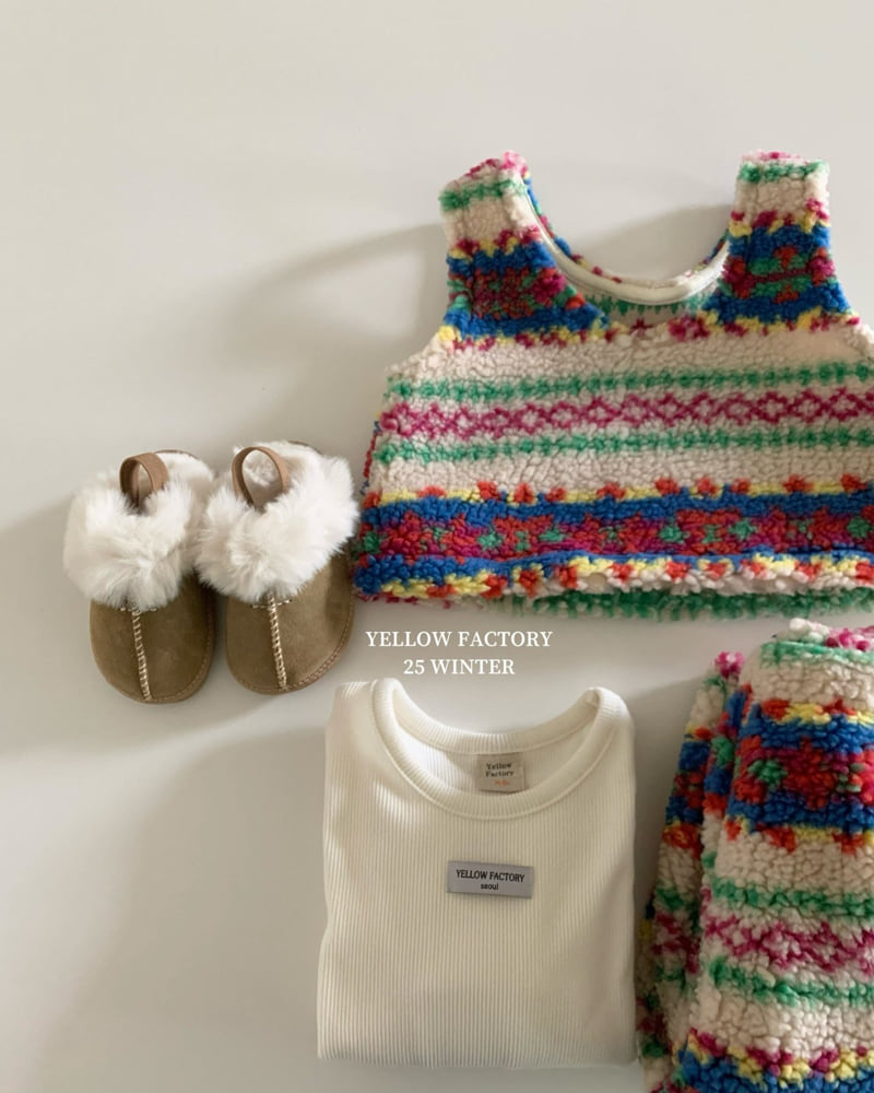 Yellow Factory - Korean Children Fashion - #magicofchildhood - Cremy Vest - 8