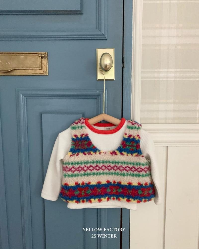 Yellow Factory - Korean Children Fashion - #toddlerclothing - Cremy Vest - 12