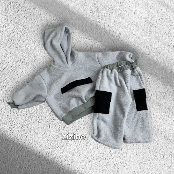 Zizibe - Korean Baby Fashion - #babyfever - Hood Top Bottom Set - 8