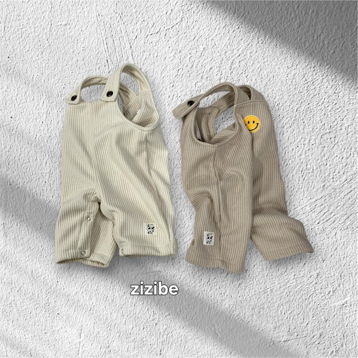 Zizibe - Korean Baby Fashion - #babyfever - Smile Suspender Suit - 3
