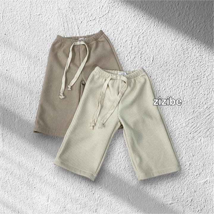 Zizibe - Korean Baby Fashion - #babylifestyle - Rib Wide Pants - 2