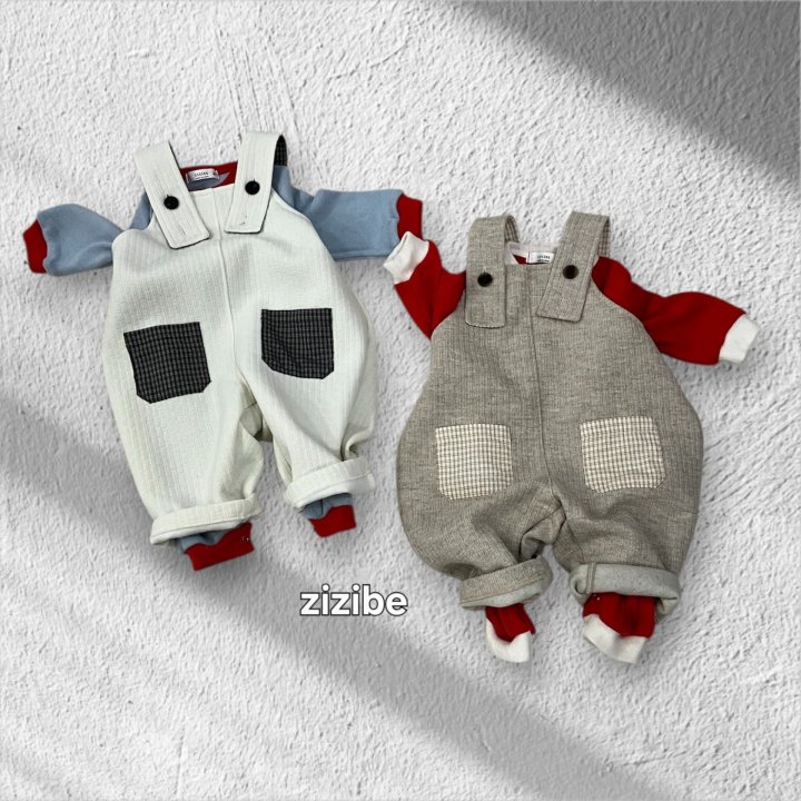 Zizibe - Korean Baby Fashion - #babyoninstagram - Knit Suspender Pants - 5
