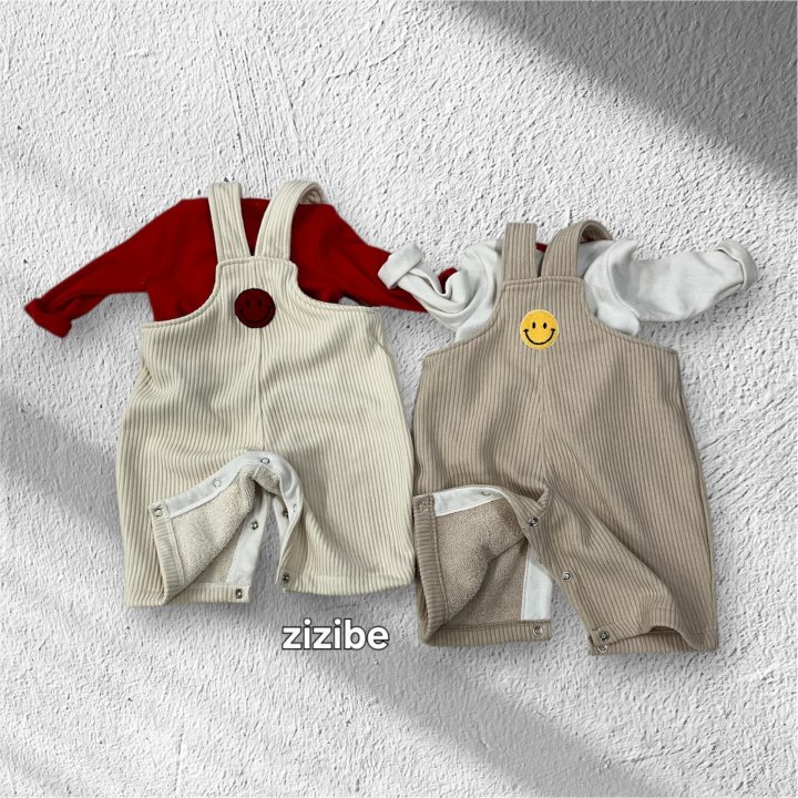 Zizibe - Korean Baby Fashion - #babyootd - Smile Suspender Suit - 7